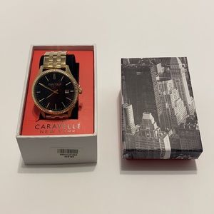 Caravelle New York Men’s Gold Watch